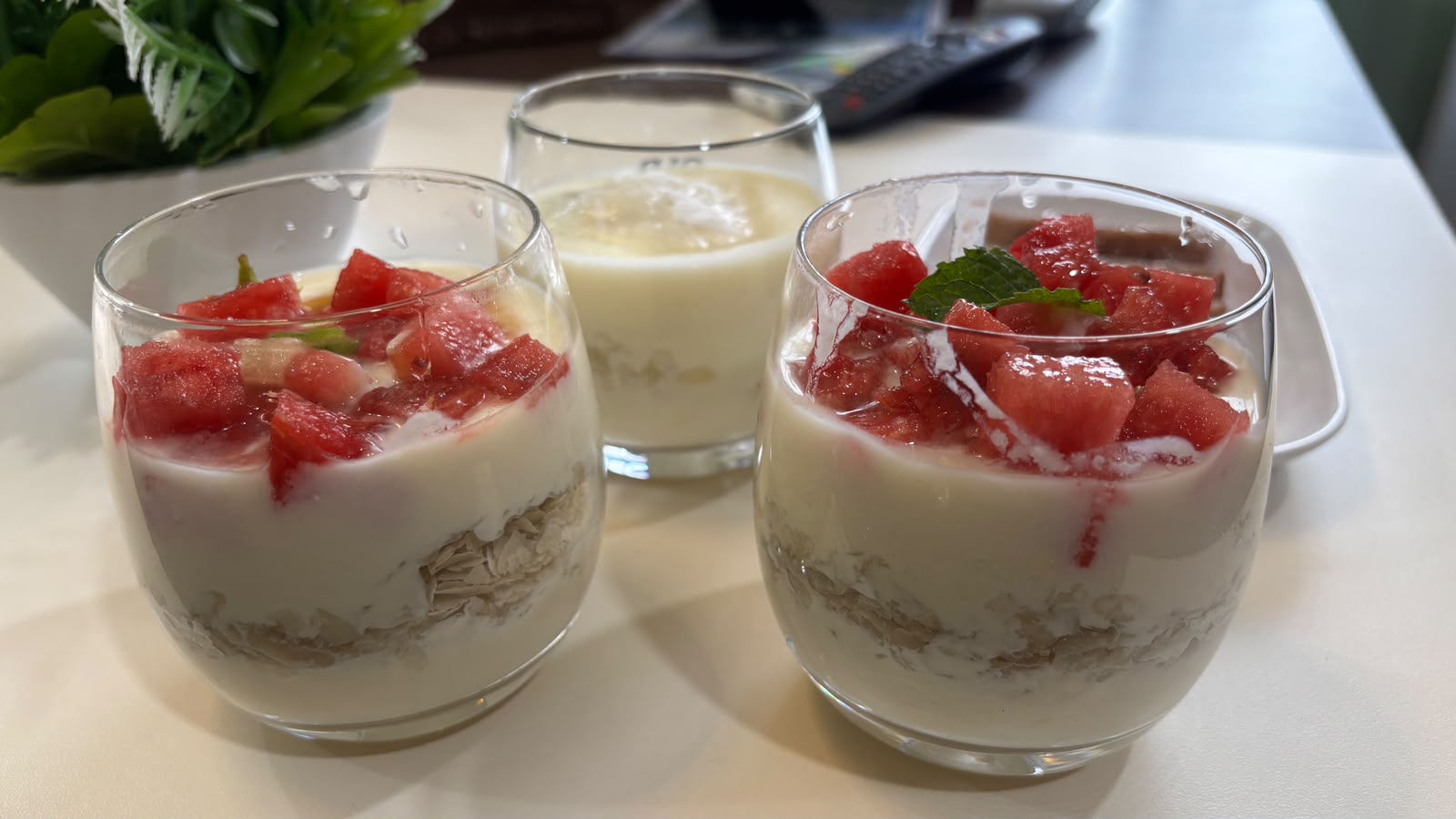 Yogurt Parfait with Flattened Rice